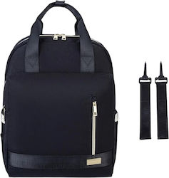 Lequeen Wickeltasche Rucksack Schwarz