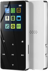 Avizar Talker MP3-Spieler 16 Gb Musik Videos Bluetooth 20 Stunden Batterielaufzeit Silber