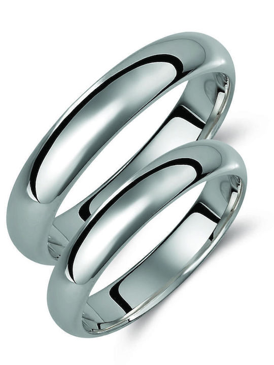 Βέρες Valauro Λευκός Χρυσός 9κ-4.00mm