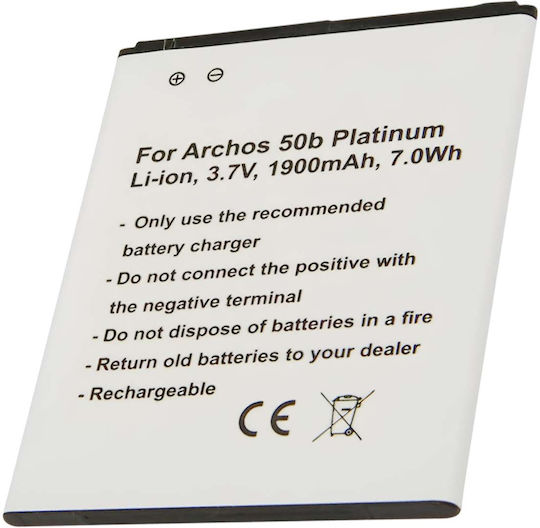 Avizar Ersatzakku Archos 50b Platinum Li-ion 3.7v 1900mah Weiß