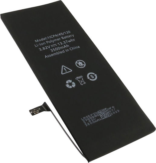Avizar Li-polymer Battery 12.7wh Smartphone Iphone 6s Plus Compatible A1634 3500mah Black