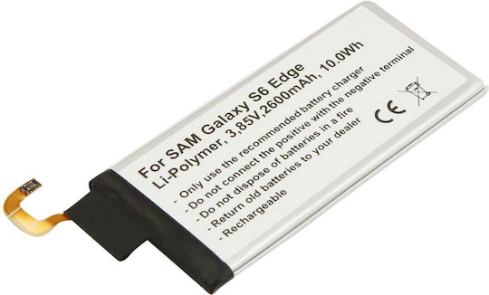 Avizar Li-polymer 2600mah Battery Smartphone Compatible Samsung Galaxy S6 Edge 3.85v White