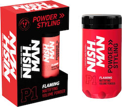Πούδρα Μαλλιών Nishman Mattifying Volume Powder P1 Light Hold Flaming