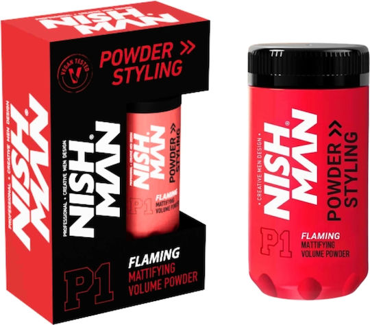 Pudră Pentru Păr Nishman Mattifying Volume P1 Fixare Ușoară Flaming