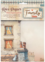 Set 8 Reispapier Decoupage Stamperia 10.5×14.8c...