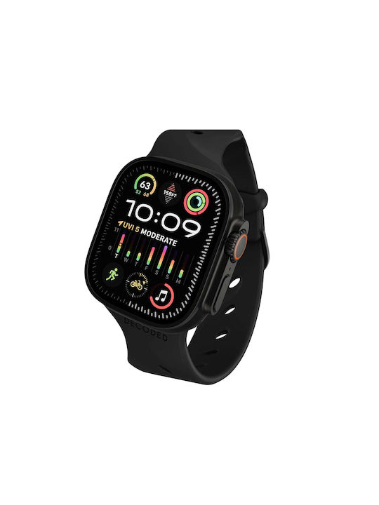 Decoded Ares Splice Silicone Band Apple Watch 38 To 42mm Black