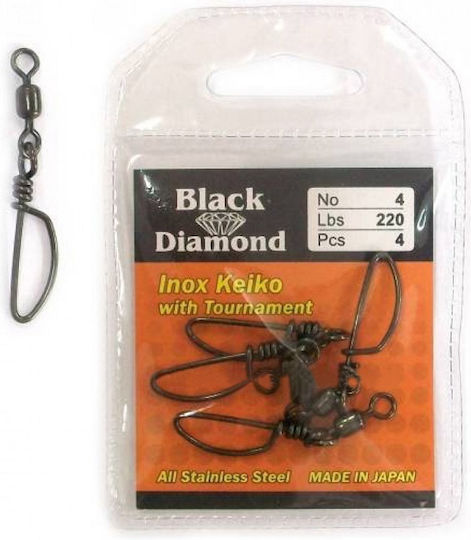 Wire Split Ring Snap Black Diamond Keiko Inox Tournament No2