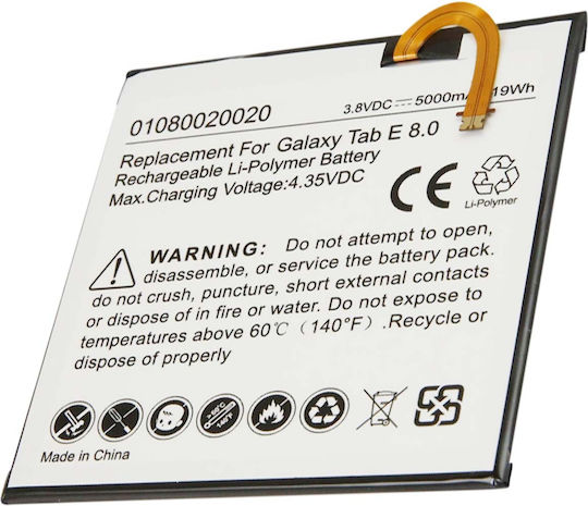 Avizar Li-polymer 4.35v Battery Samsung Galaxy Tab E 8.0 Tablet 5000mah White