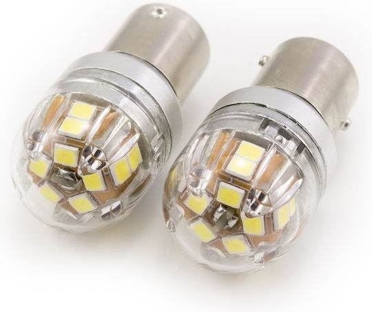 CarGuard Lămpi Autoturismului P21W / BA15S Canbus LED Alb 12-24V 1buc