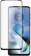 BigBen Connected Gehärtetes Glas Displayschutzfolie Motorola G54 2.5d Kratzfest Transparent Schwarz