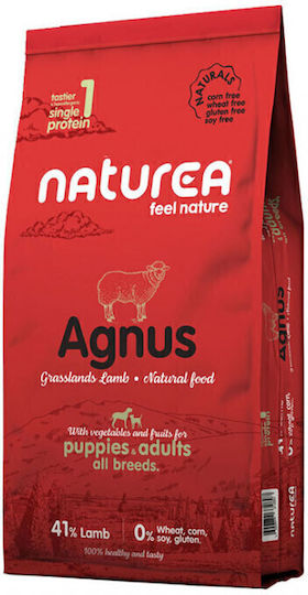 Naturea Naturals Adult Agnus 12kg Hrană Uscată fără Gluten pentru Câini Adulţi cu Miel
