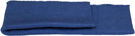 Knitted Elastic Blue Denim Border 128 Waist For Jacket Or Coat 1 Piece 100cm X 8cm