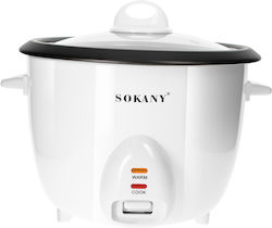Sokany Rice Cooker 1.8l Compact Steamer Basket Keep Warm White Sokany Rice Cooker 1.8l Compact Steamer Basket Keep Warm White