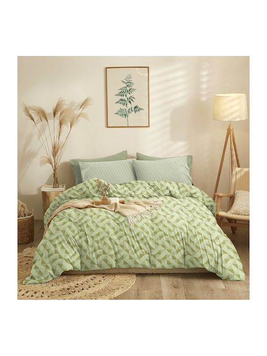 Cokitex Sheet Sets Double 205x260cm. (205x260) Marta Mira Sage Sage 4pcs