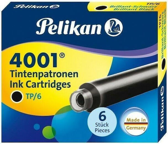 Pelikan 6 Ανταλλακτικά Μελάνια για Πένα Μπλε