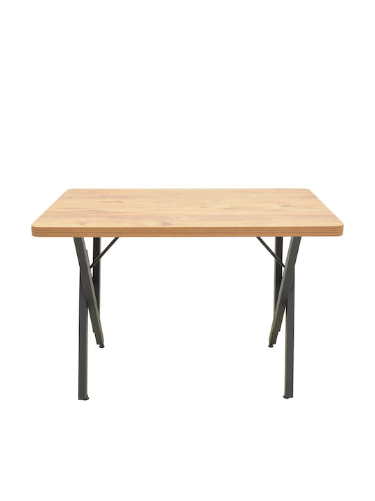 Vertex Esszimmer- und Küchentisch Holz mit Meta...