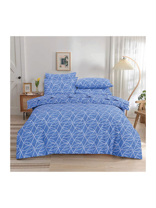 Casa Colori Duvet Cover Cotton Double 200x240 G...