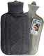 Orion Hot Water Bottle in Gray color with Cover General Use 35x19.5cm 2000ml