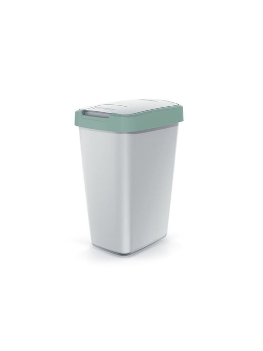 Iliadis Compacta Q Waste Bin Waste Plastic Green 12lt 1pcs