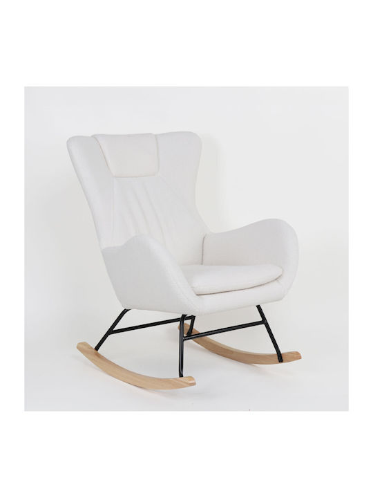 Lapin Rocking Armchair White 67x87x90cm