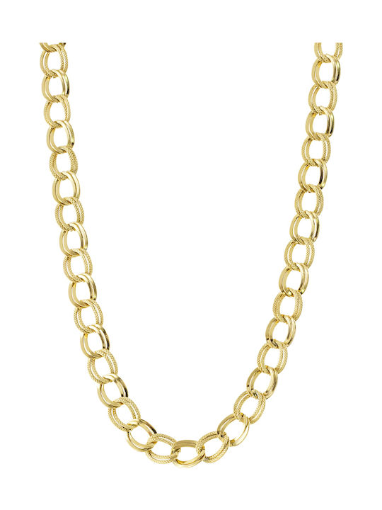 Loisir Chain Neck made of Steel Gold-plated