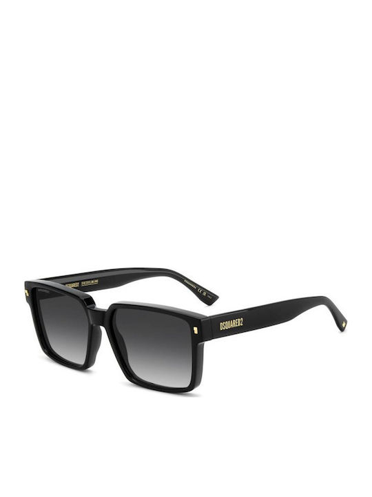 Dsquared2 Unisex Sunglasses with Black Frame and Black Lens D2 0202/G/S 807/9O