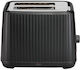 Mics MC02TB25G Toaster 2 Schlitze 1150W Schwarz