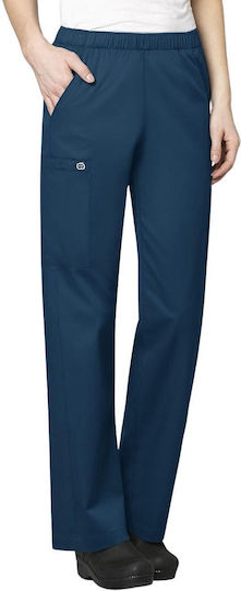 WonderWink Pull-on Cargo Γυναικείο Ιατρικό Παντελόνι Navy Μπλε από Βαμβάκι και Πολυεστέρα