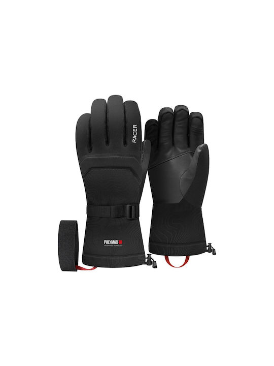 Racer Ανδρικά Γάντια Σκι & Snowboard Μαύρα