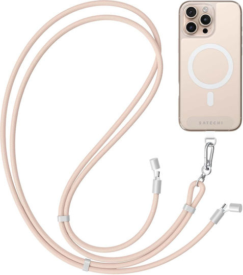 Satechi Neck Strap Usb-c Cable Series Lanyard Onthego Fast Charging Pink
