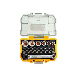 DEWALT DT71516M Ratschen- und Steckschlüssel-Set 1/4" 24 Stück DEWALT DT71516M Ratschen- und Steckschlüssel-Set 1/4" 24 Stück