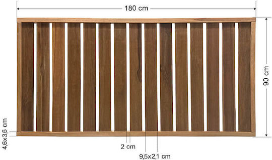 Ξύλινος Φράχτης Κλειστού Τύπου 180x90cm