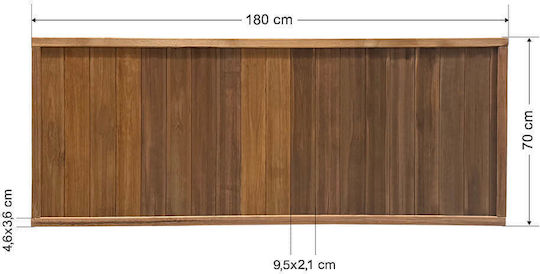 Holz Zäun Kliestyp 180x70cm