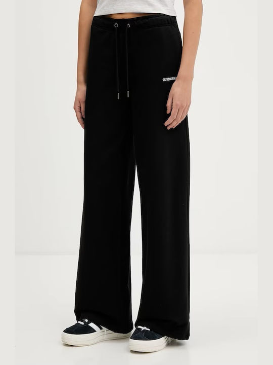 Guess Femeiesc Tesatura Pantaloni Negru