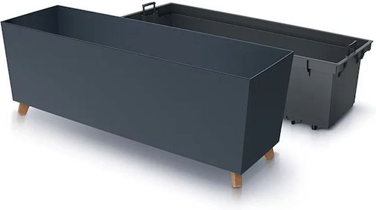 Iliadis Case Planter Box Plastic Charcoal