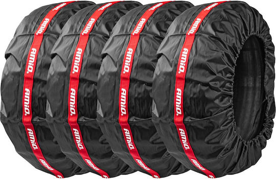 Set 4 Polyester Schutzabdeckungen für Bereifung