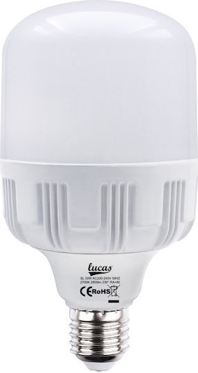 Lucas LED Bulb 30W for Socket E27 Warm to Cool White 2700lm