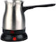Cheffinger Electric Greek Coffee Pot 600W with Capacity 500ml Inox
