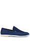 Δερμάτινα Ανδρικά Loafers σε Μπλε Χρώμα