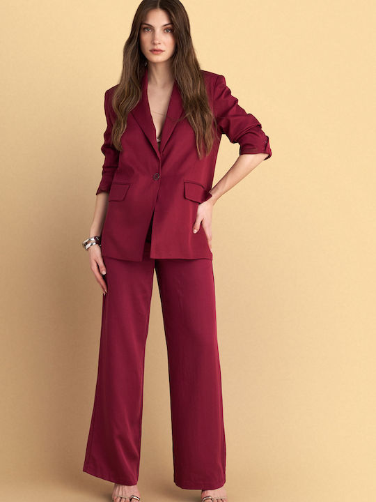 attrattivo Women's Blazer Red attrattivo Women's Blazer Red