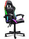 Trust GXT704 Καρέκλα Gaming Δερματίνης με RGB Φωτισμό Μαύρη