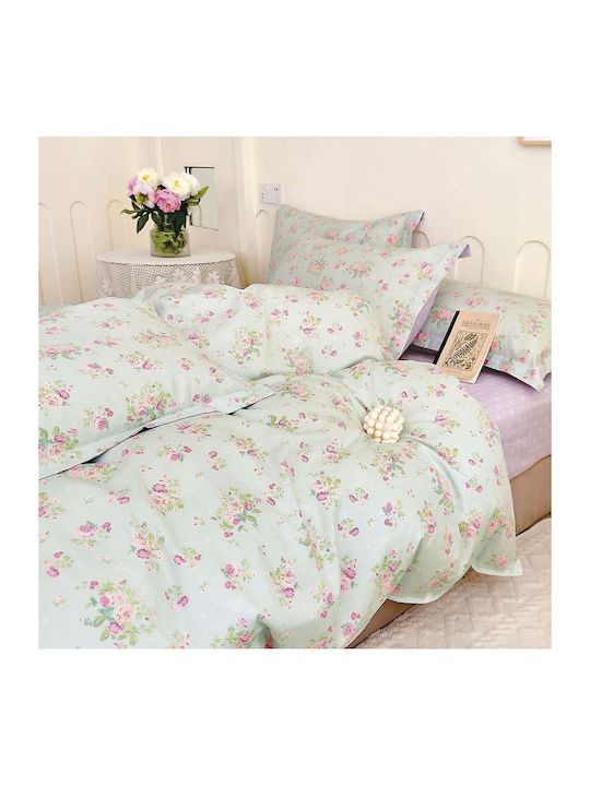 Epavlis Homeware Σετ Σεντόνια Υπέρδιπλα με Λάστιχο 160x200+25εκ. Μπεζ (4τμχ)