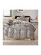 Epavlis Homeware Σετ Σεντόνια Υπέρδιπλα με Λάστιχο 160x200+25εκ. Γκρι (4τμχ)