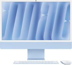 Apple IMac 24" 2024 (M4/32GB/512GB/10-Core GPU) Blue Română Apple IMac 24" 2024 (M4/32GB/512GB/10-Core GPU) Blue Română