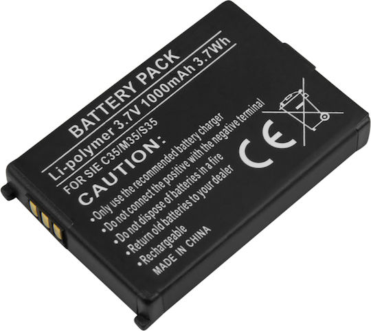 Avizar Phone Battery Siemens C35 M35 Li-polymer 3.7v 1000mah Black