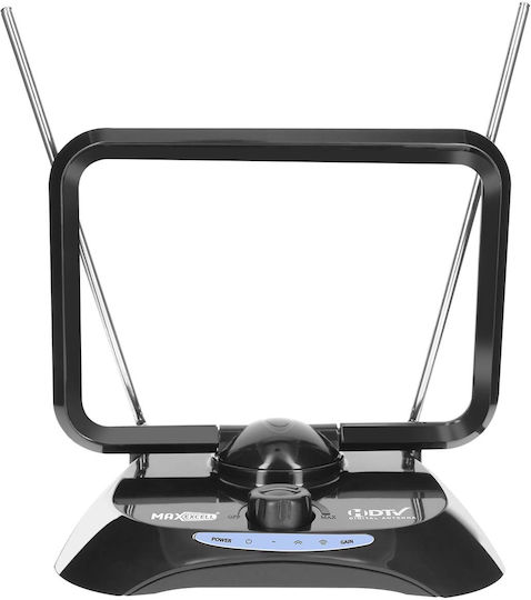 Max Excell Rechteckige Digitale Hdtv Antenne 38 Dbi Leistungsstarke Tnt Dvb-t Empfang Schwarze