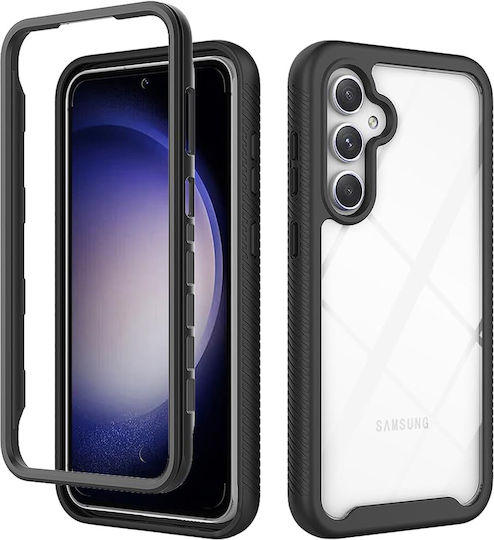 Techsuit Umschlag Rückseite Transparent (Galaxy S23 FE)
