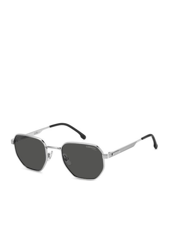 Carrera Unisex Sonnenbrillen mit Silbernem Metallrahmen und Grauen Gläsern 380/S 85K/IR