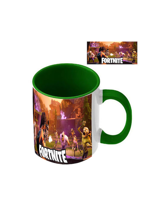 Cană Fortnite Neagră Mâner Interior