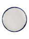 Kutahya Porselen Azure Plate Shallow made of Porcelain Light Blue with Diameter 23cm 12pcs